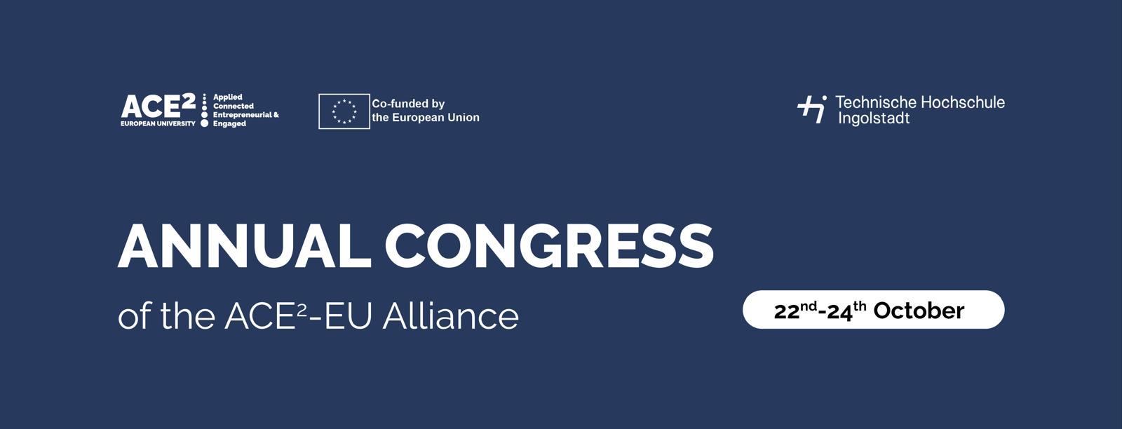 Banner of annual congress of the ACE2-EU alliance